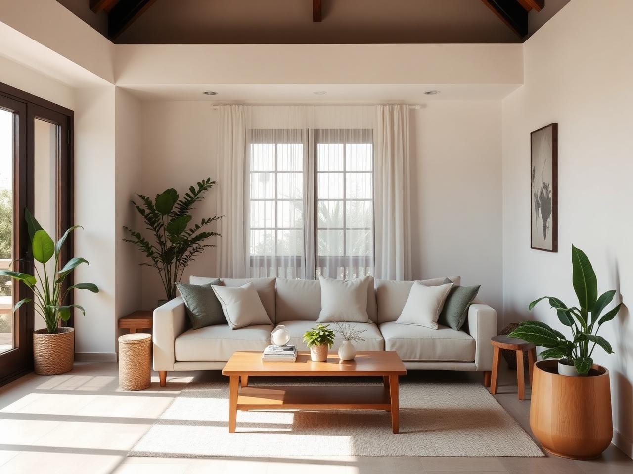 Beautifully styled Airbnb interior